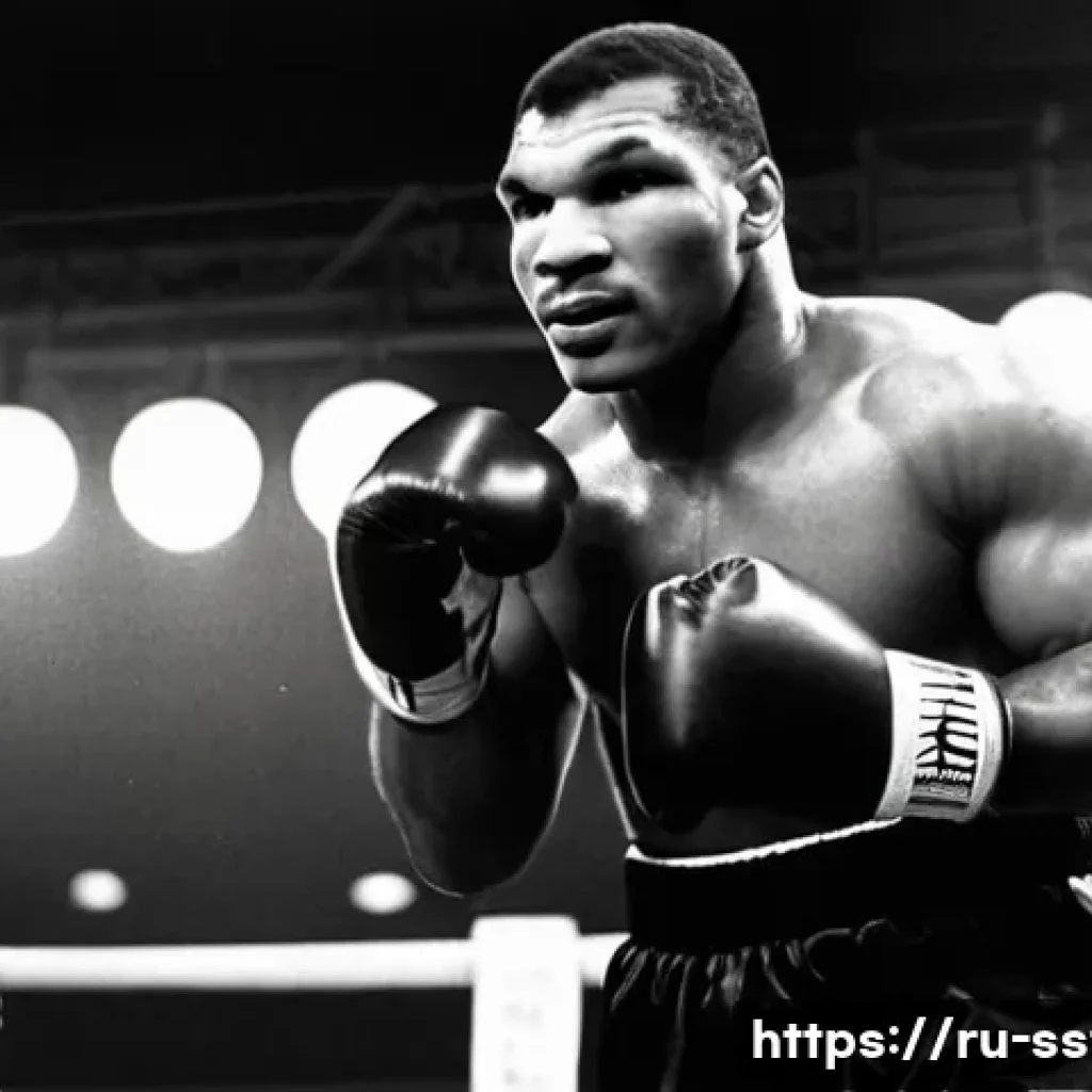 버스터 더글라스 vs  마이크 타이슨 경기 - **Image Prompt 1: The Untouchable Champion**
    "A powerful and intensely focused Mike Tyson in his...