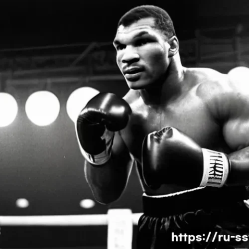 버스터 더글라스 vs  마이크 타이슨 경기 - **Image Prompt 1: The Untouchable Champion**
    "A powerful and intensely focused Mike Tyson in his...