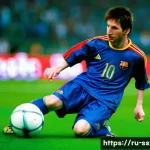 아디다스와 메시 계약 비하인드 - **Prompt 1: Young Messi's Early Adidas Days with F50 Boots**
    A dynamic, full-body shot of a youn...