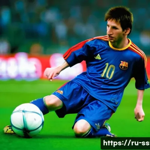 아디다스와 메시 계약 비하인드 - **Prompt 1: Young Messi's Early Adidas Days with F50 Boots**
    A dynamic, full-body shot of a youn...